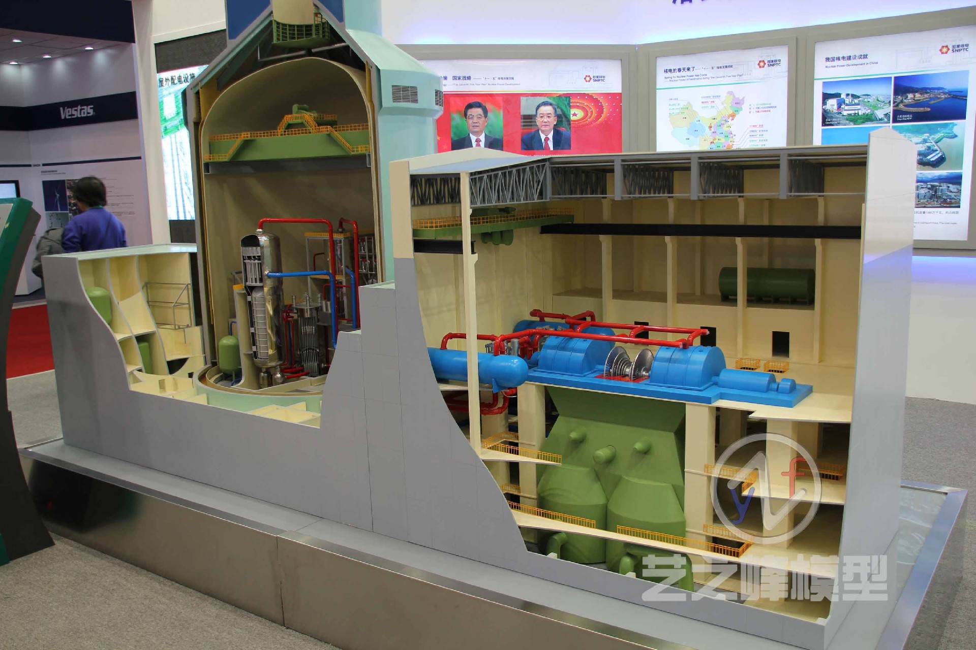 核电站机房剖面